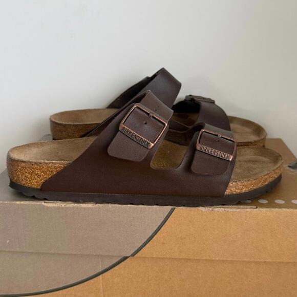 Birkenstock Arizona Brown Slip On Sandal Slipper - SZ Men 8- Women 10 - Picture 5 of 9